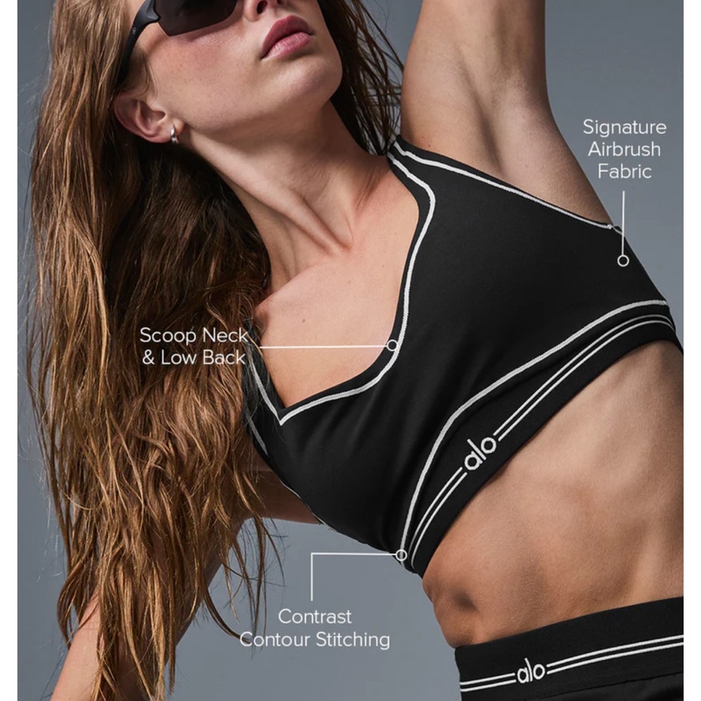 ALO Airbrush Heart throb bra S